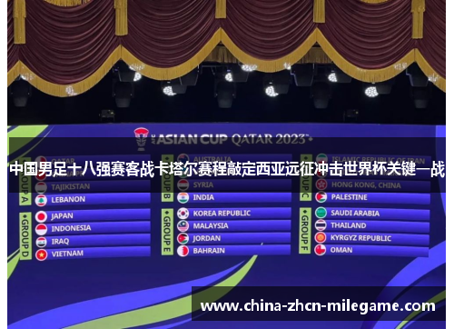 中国男足十八强赛客战卡塔尔赛程敲定西亚远征冲击世界杯关键一战
